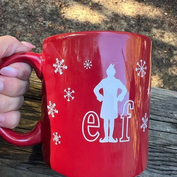 Elf The Movie 18oz Red Christmas Coffee Mug Son of A Nutcracker Will Ferrell - Picture 6 of 7